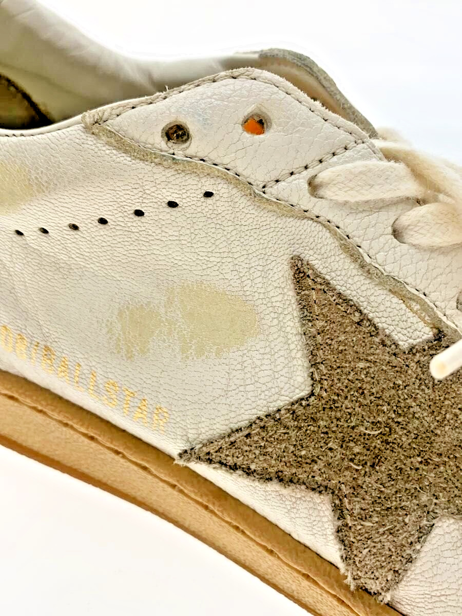 GOLDEN GOOSE GGDB BALLSTAR Sneakers EU:40 US:10 White Leather Shoes