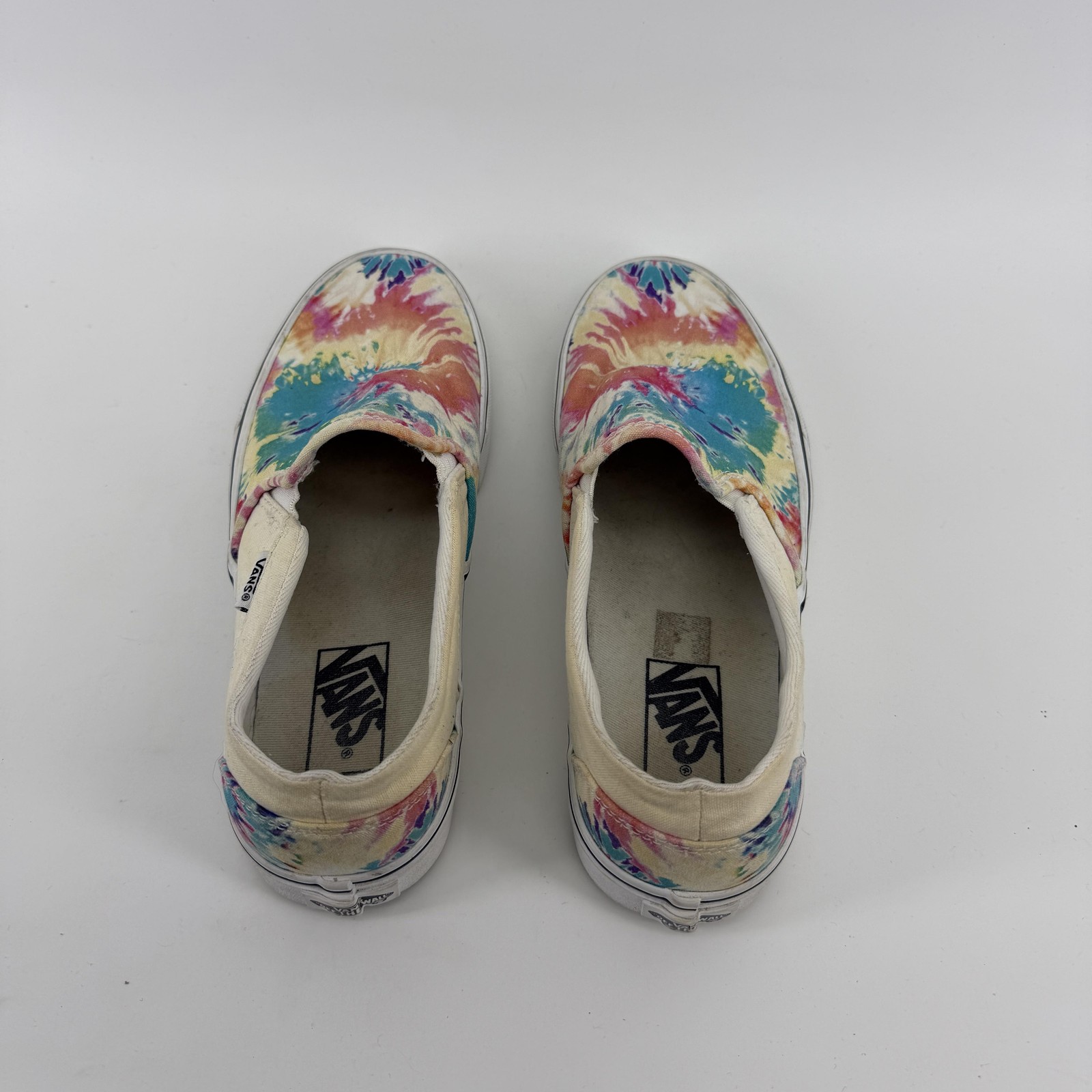 Vans Shoes Womens Size 8.5 Multicolor Tie Dye Slip On Retro Boho Hippie Eclectic