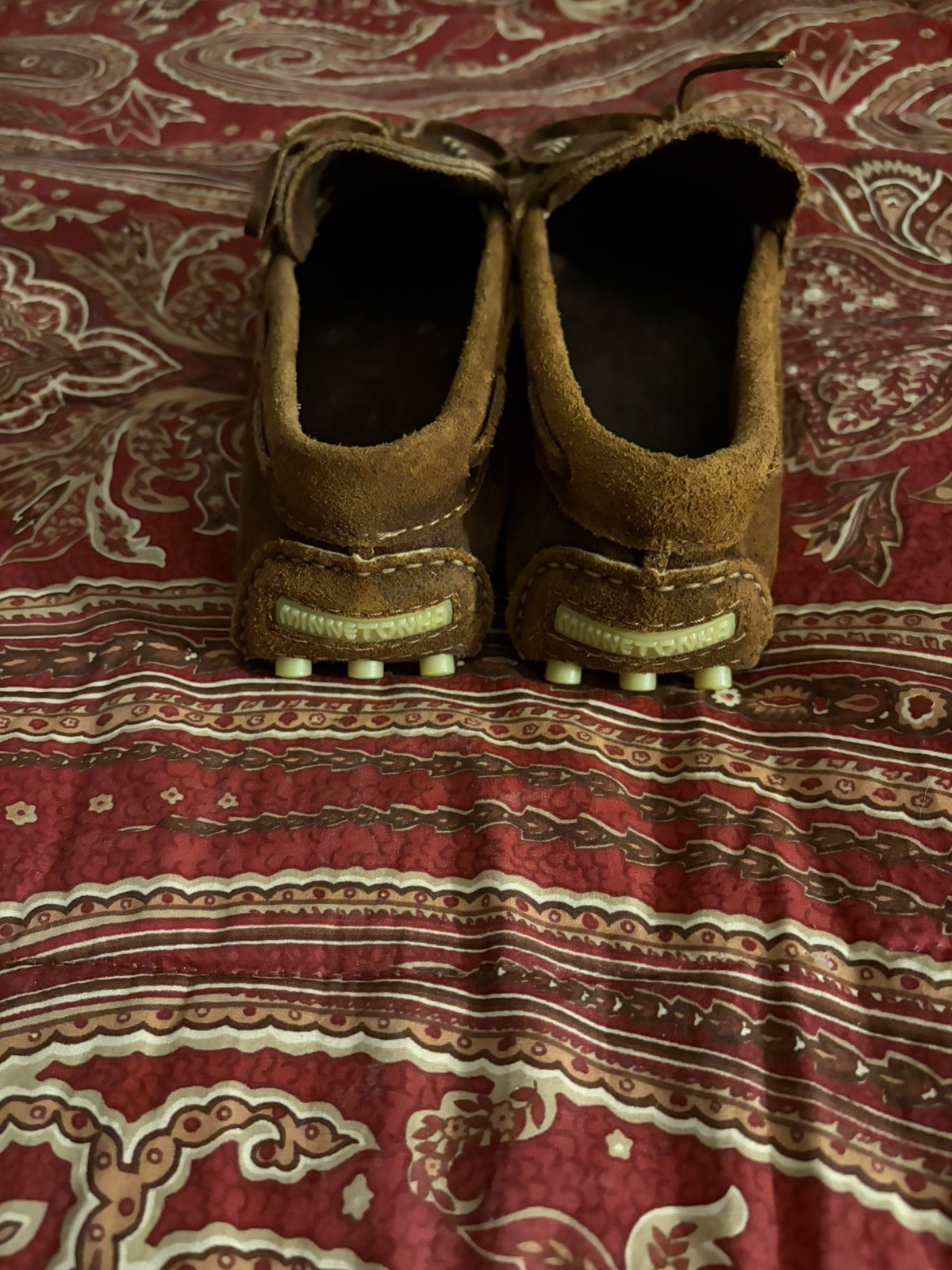 minnetonka driving moccasins size 8 men 10 women new without box