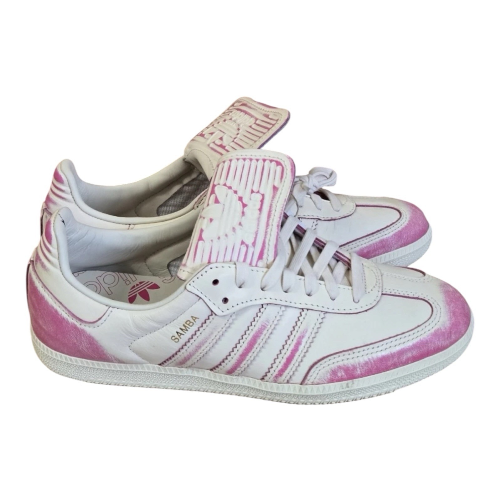 Adidas Women Samba LT Size 10.5 / Men 9 Distressed Pack Cream White Shoes JR5998