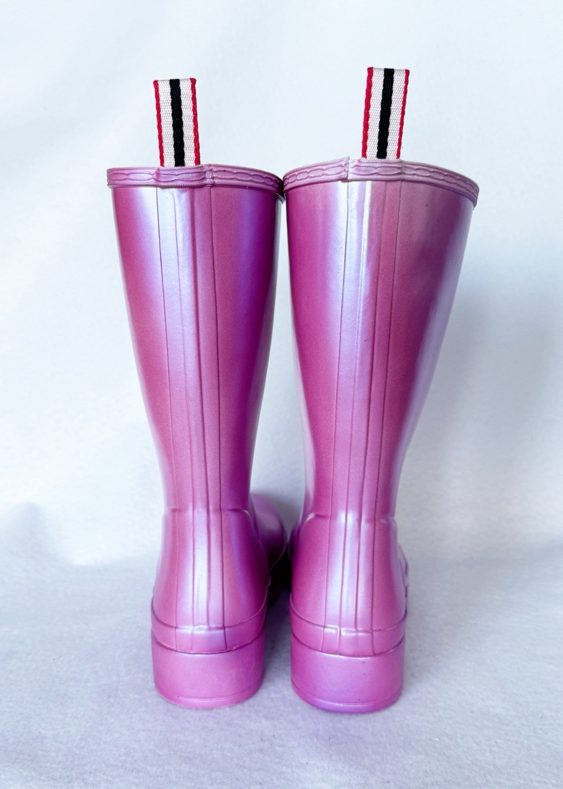 NEW Hunter Women’s Original Tall Play Top-Violet Pull Tab Rain Boots WFT2007NEB