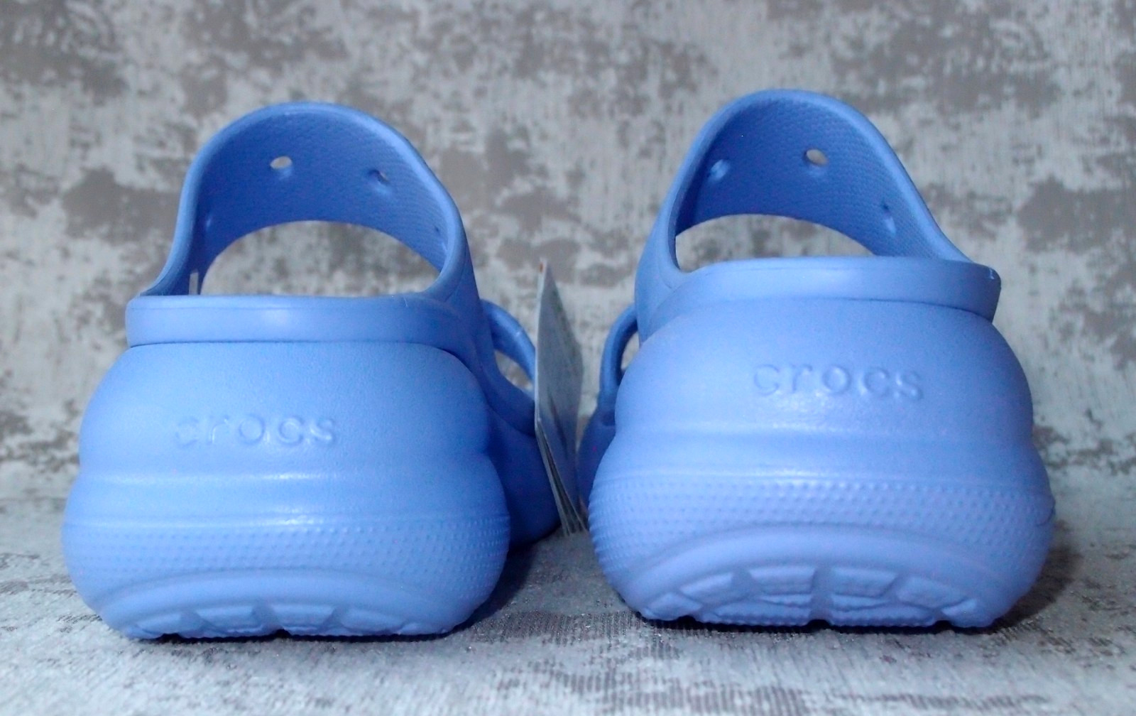 Crocs Classic Crush Sandal Platform Slides Wedge ❤️ Moon Jelly ❤️NWT SIZE 8❤️2