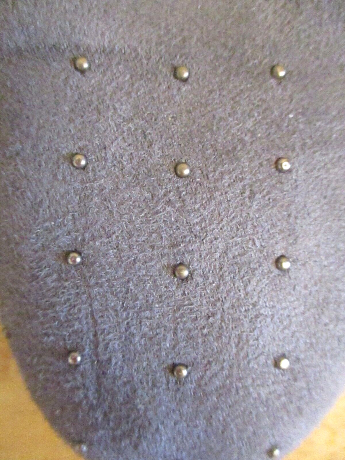 Old Navy Women’s Gray Faux Suede Textile Flats, Studded, Size 9