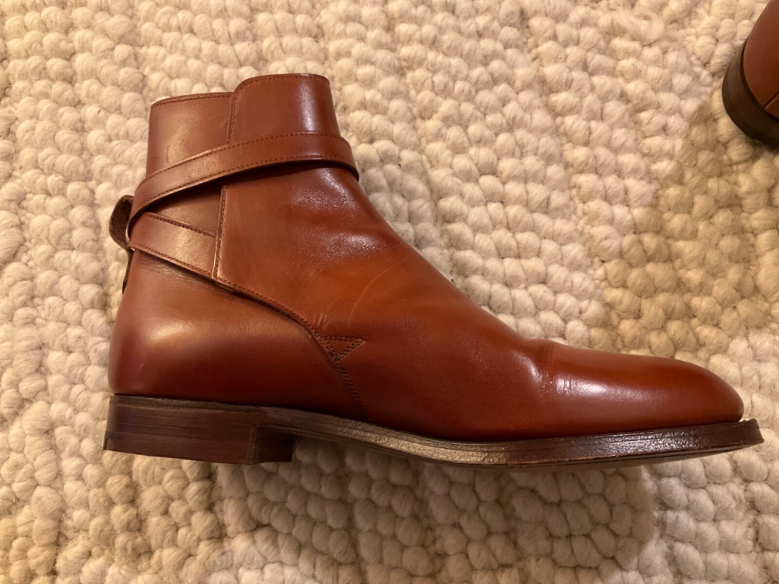 CROCKETT & JONES HOLLY CHESTNUT BROWN JODHPUR ANKLE BOOTS SIZE UK 6.5