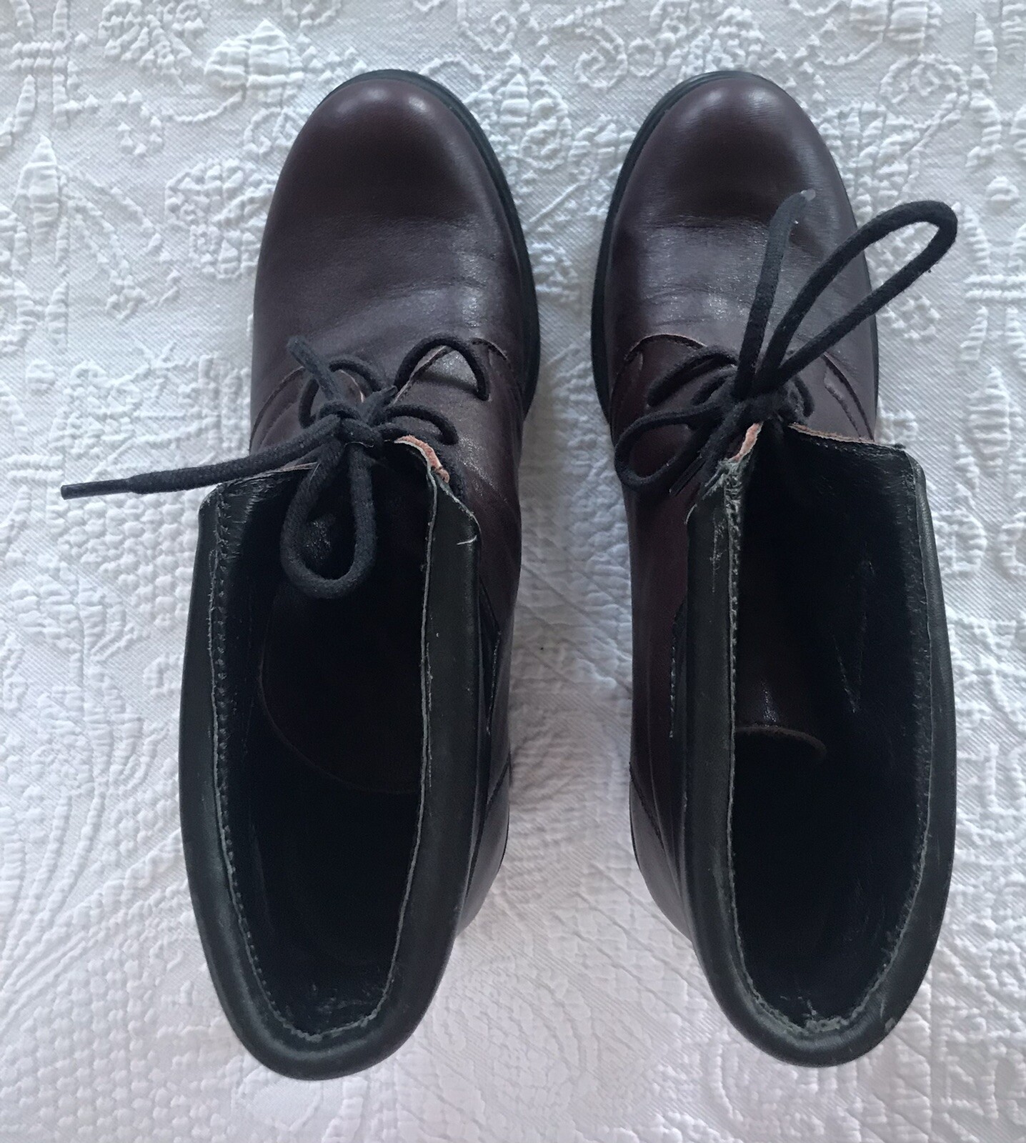 Lavorazione Artigiana Brown Ankle Lace Up Leather Boots Women’s US Size 7.5 /8