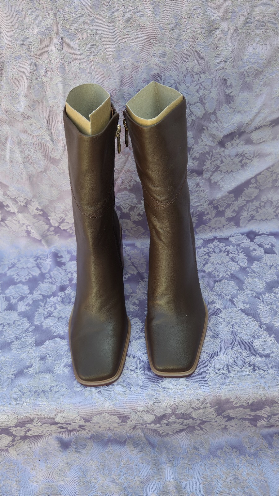 Franco Sarto Womens Stevie Brown Mid-Calf Boots Shoes 8.5 Medium (B,M) BHFO 2013