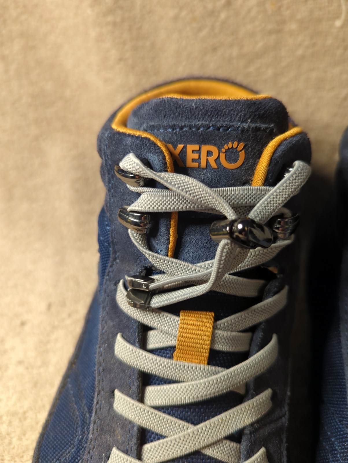 Xero Shoes Ridgeway Waterproof Hiking Boots Trail Womens Size 9.5 Blue Yellow