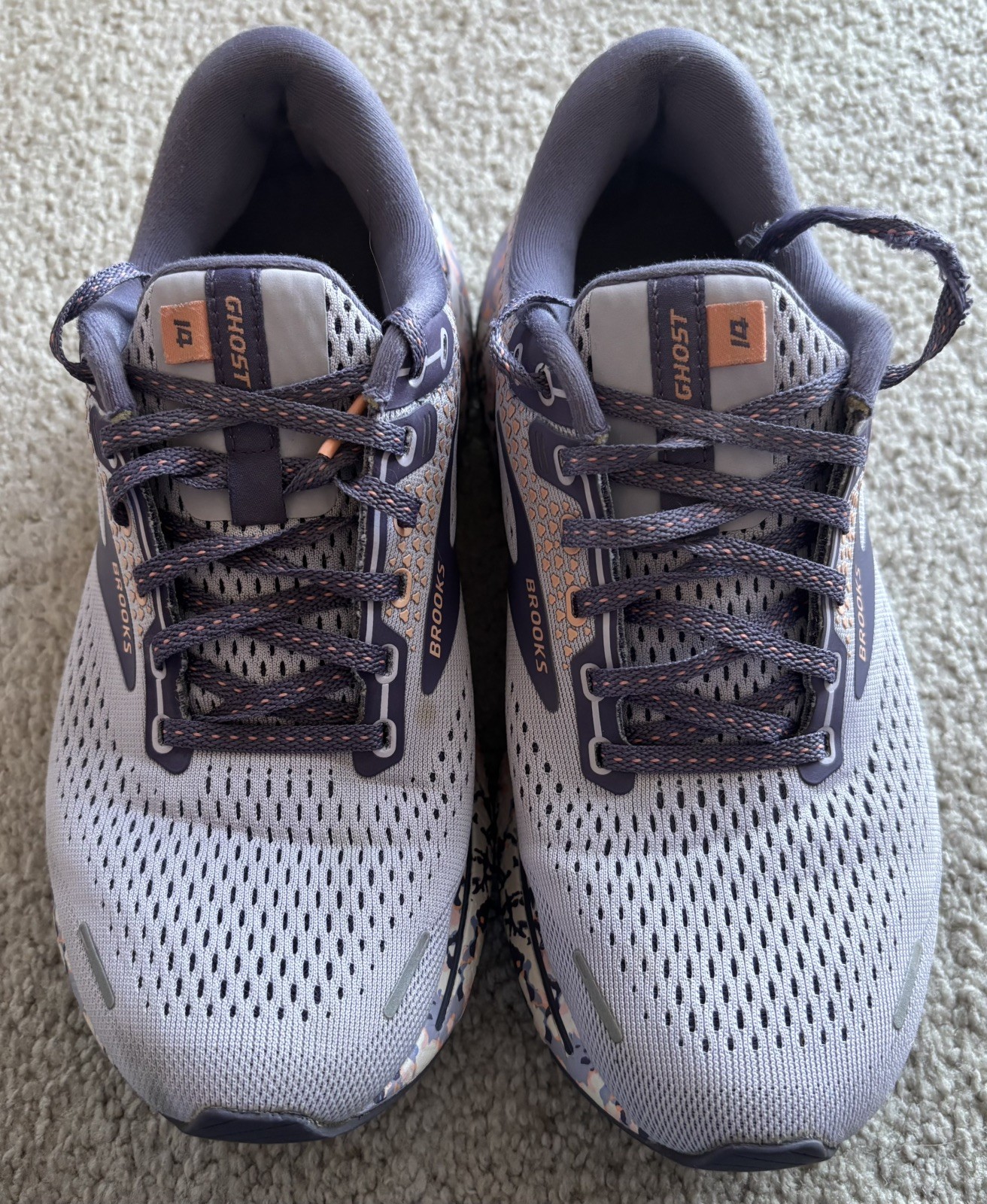 Brooks Womens Ghost 14 Purple Running Shoes Size 8.5 (7006733)