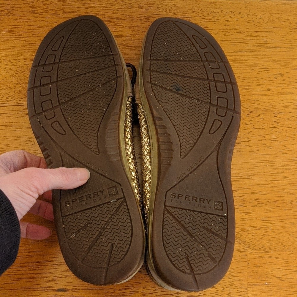 Sparkly Sperry Topsiders Boat Shoes Size 7