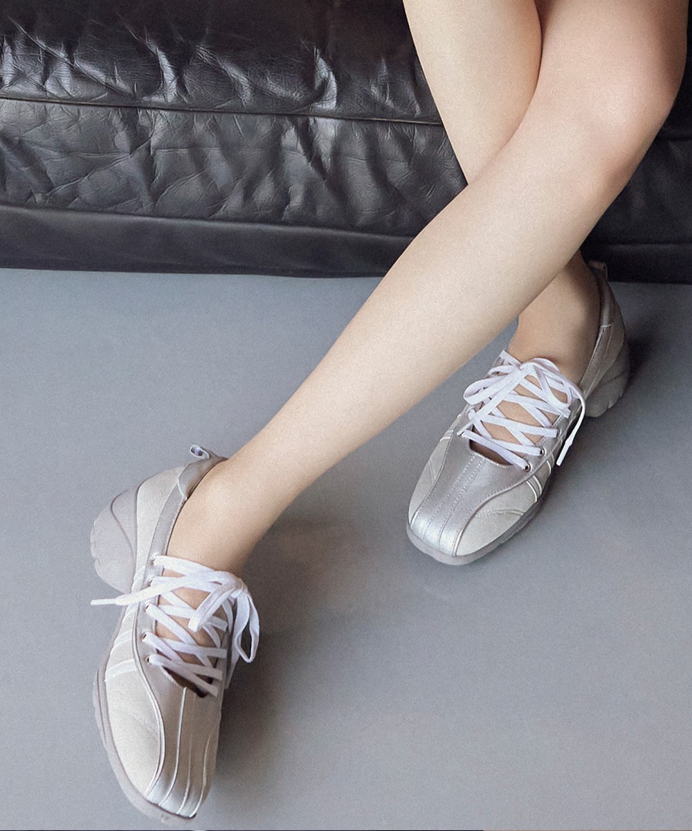 Rockfish Weatherwear BLISS HEEL LACEUP SNEAKERS Balletcore 4.5cm