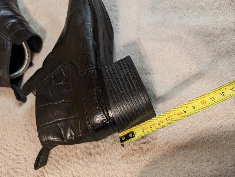 women clarks boots black leather 37 #7B45
