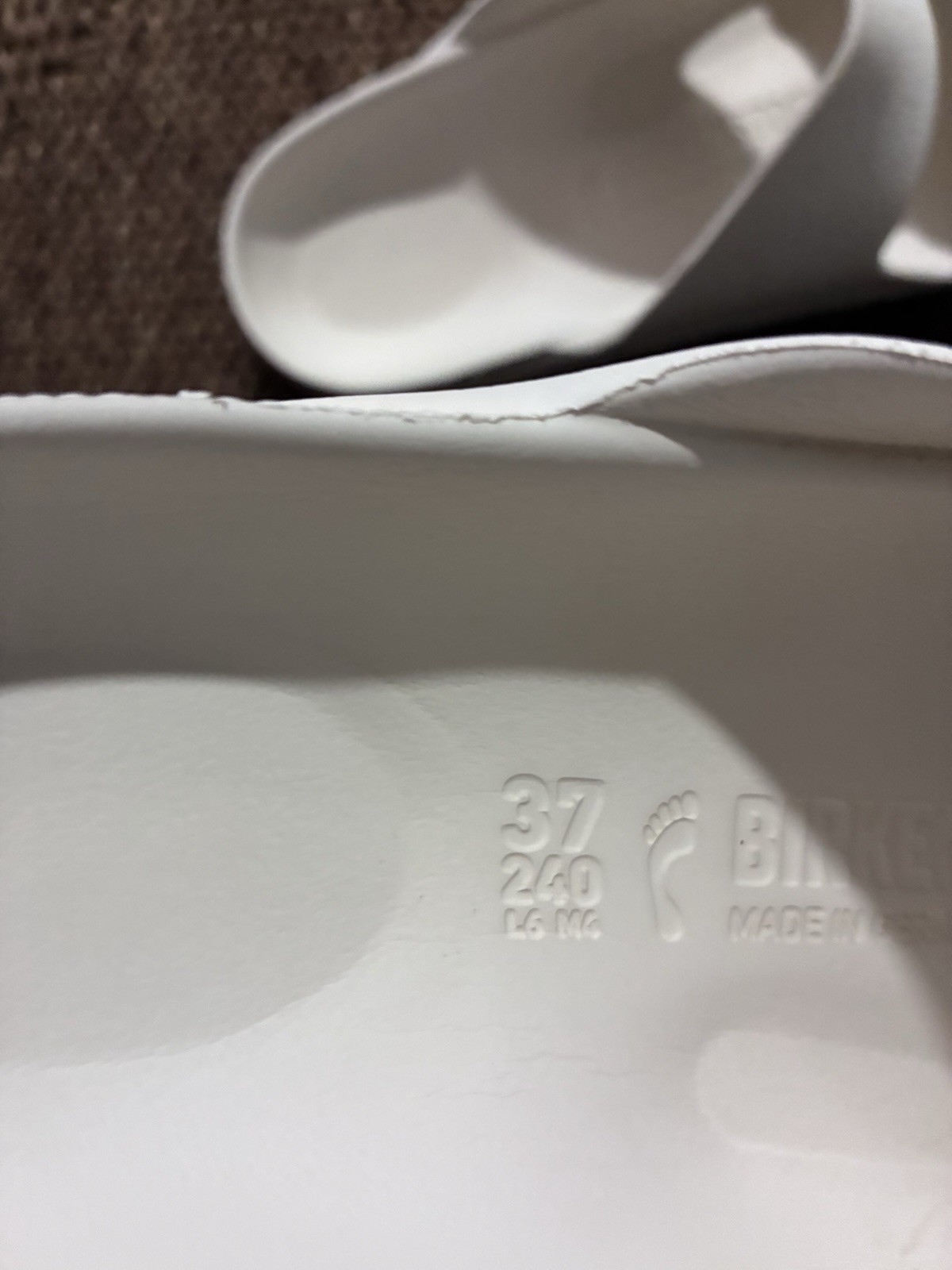 Birkenstock Arizona White EVA Slide Sandals Women’s EU 37 Narrow