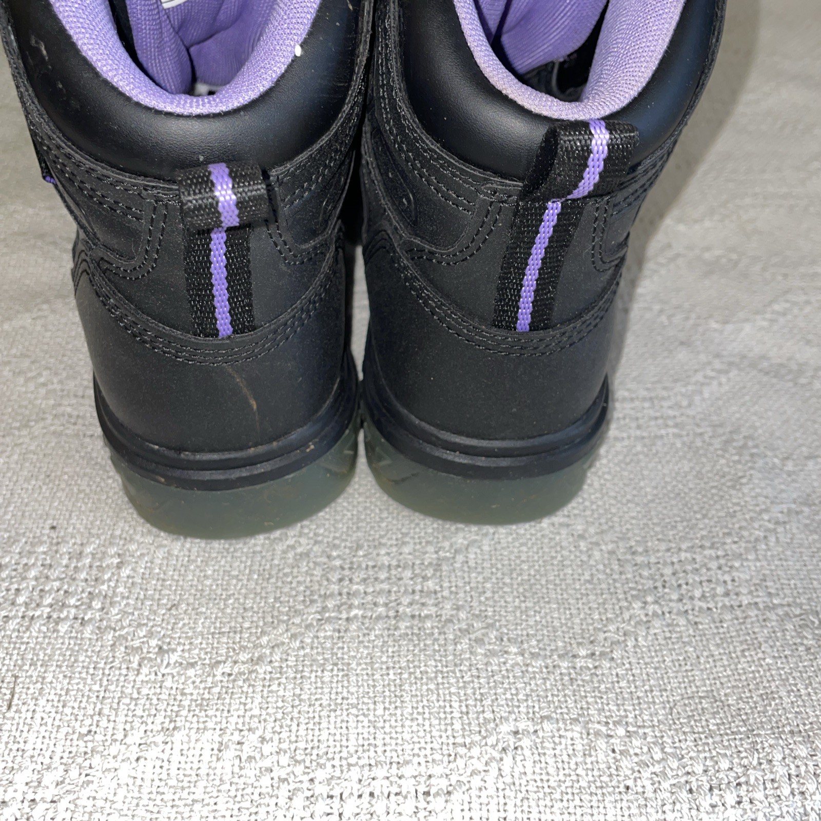 Brahma Women’s Steel Toe Boots Size 8 M Black Leather Workwear Rugged Outdoors