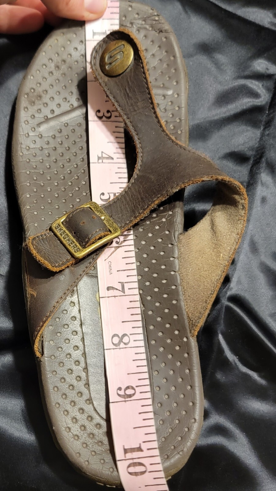 Skechers USA Flip Flop Sandal Womens Size 9-10 *Measurements In Pics*