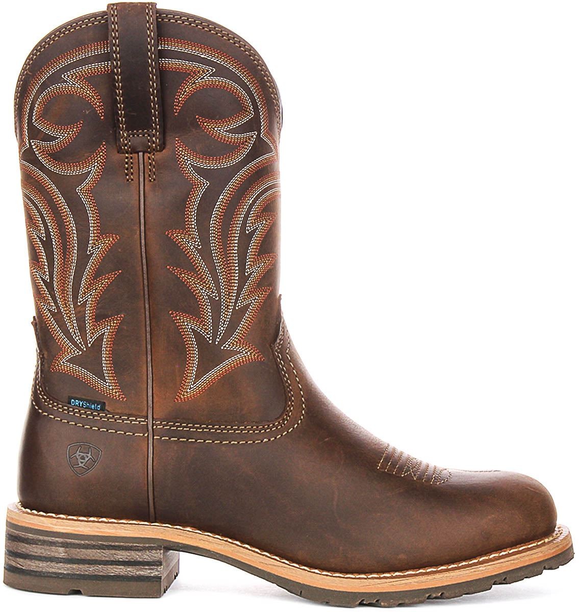 Ariat Hybrid Ranchwor X50 Cushion Duratread Mens Boot In Dark Brown US 8 – 13