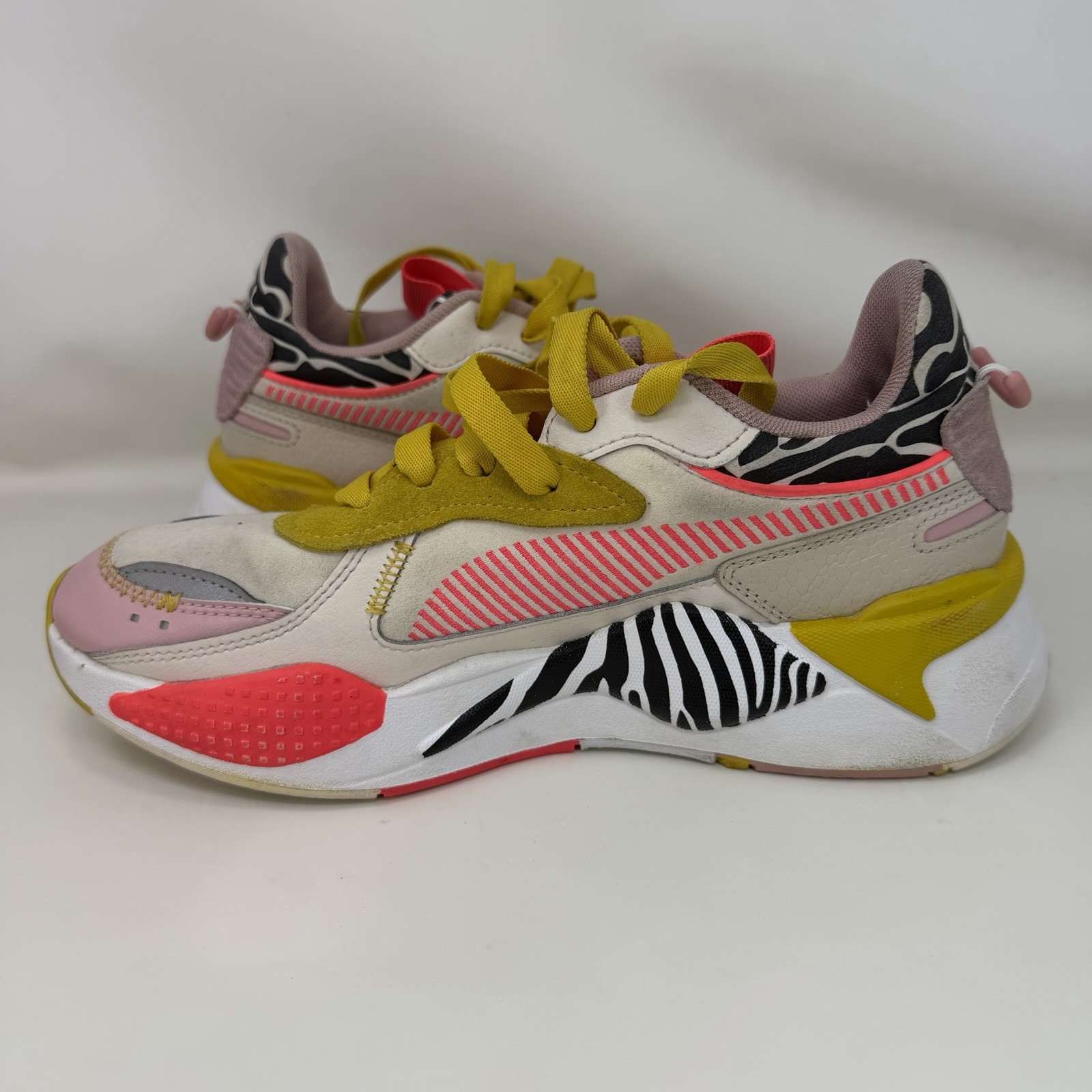 Puma RS-X Unexpected Mix Zebra Athletic Shoes Multicolor Women’s Size 9