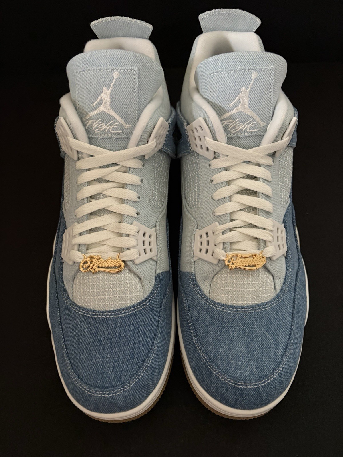 Nike Air Jordan 4 Retro TEX Denim Worn Blue Women Sz 16.5 Men 15 New IB6716-100
