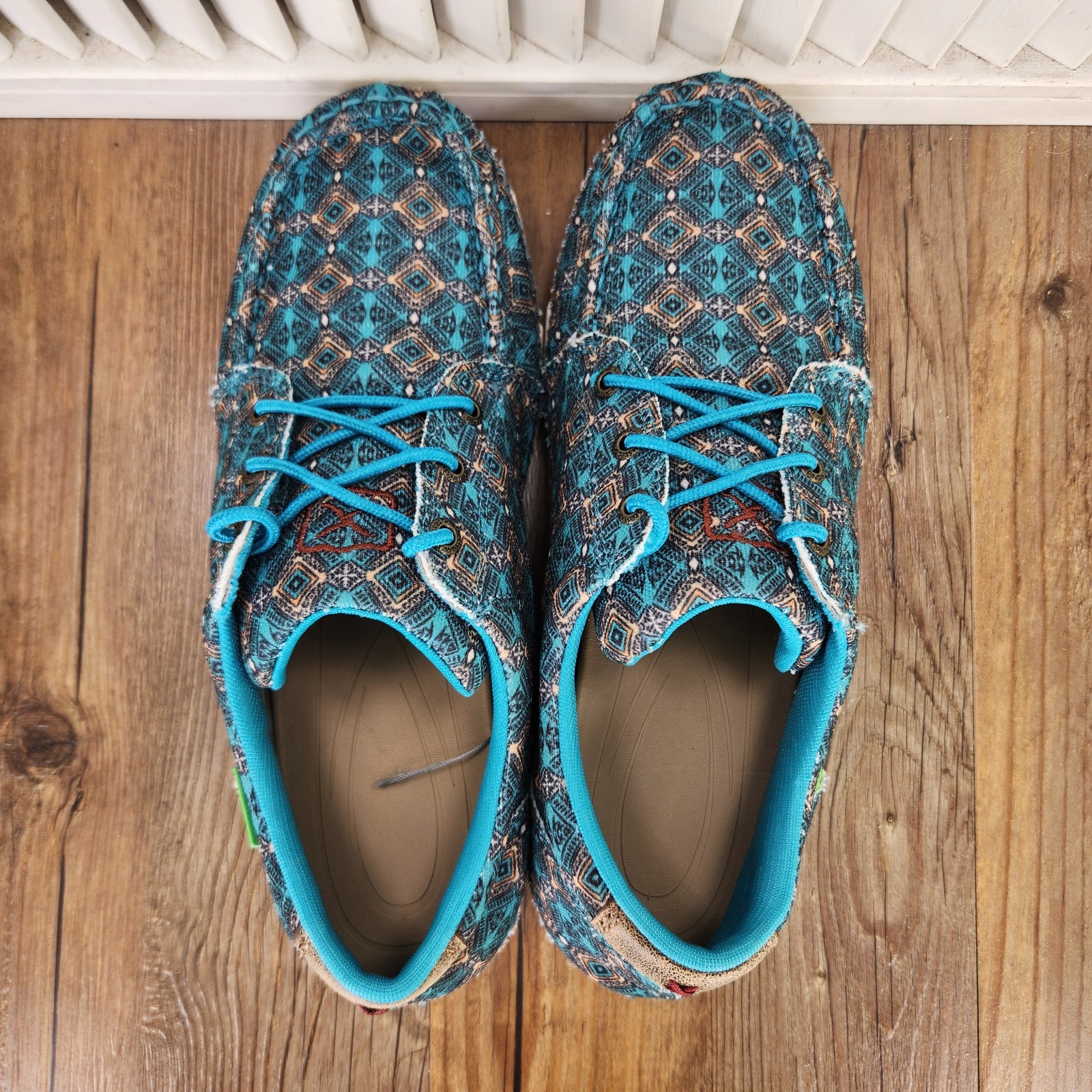 Twisted X Zero-X Casual Shoes Womens Sz 9 M Blue Mosaic Eco Friendly Low WZX0002