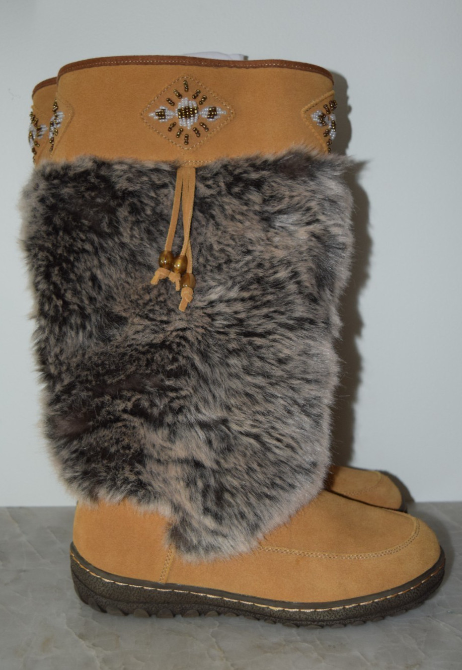 Wanderlust Nika Women’s Boot Tan Waterproof Suede Leather, Size 8.5 W/L