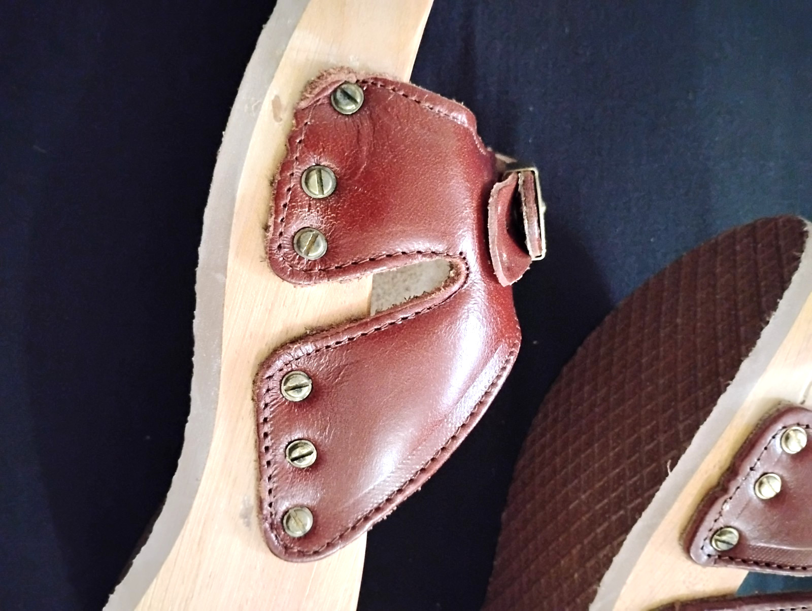 Dr. Scholl’s NEW Original Wood,Wooden Platform Slide Sandals Size 7 M Italy