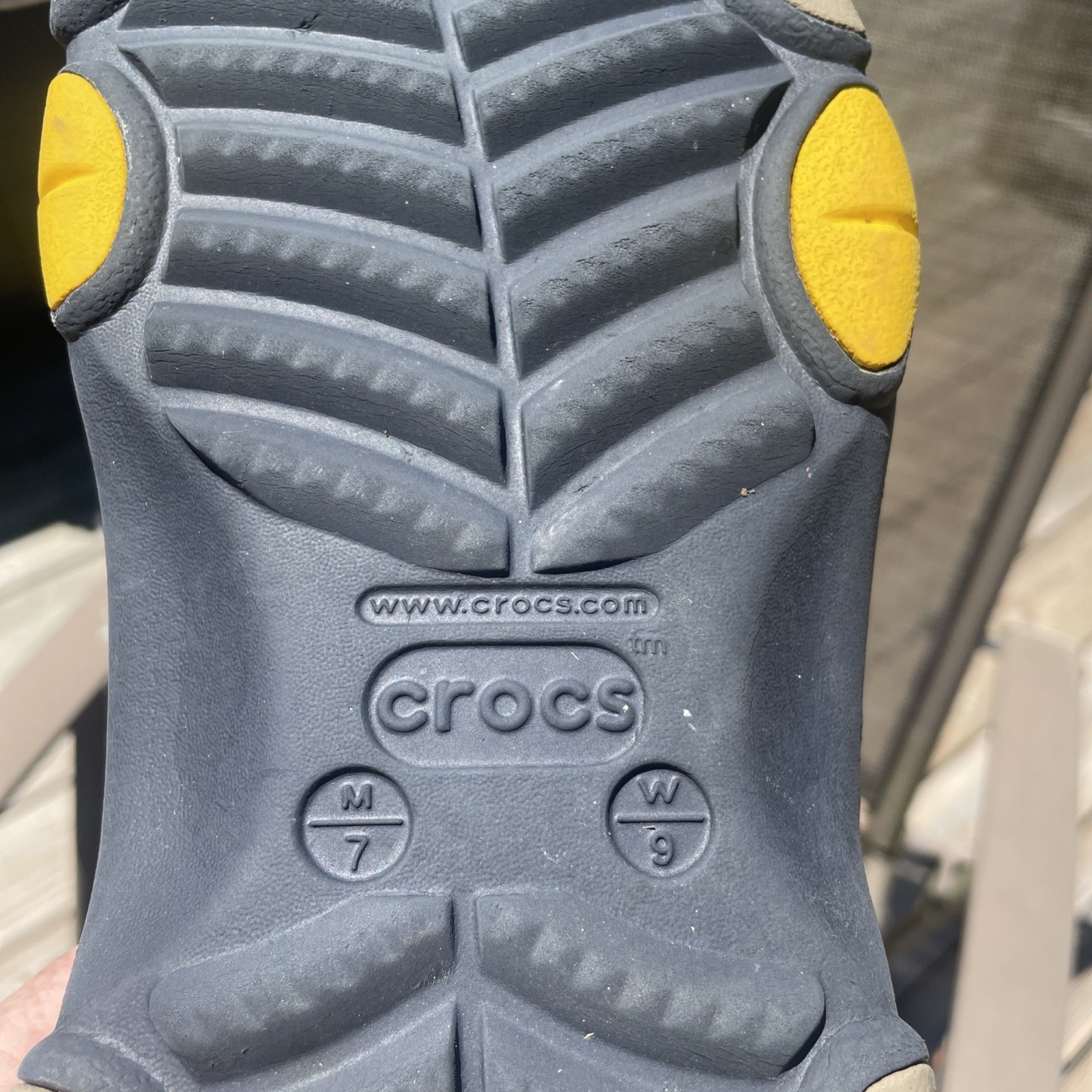 CROCS Womens ALL-TERRAIN CLOG 206340-4LH UNISEX NAVY US W 9 M 7 Exc.