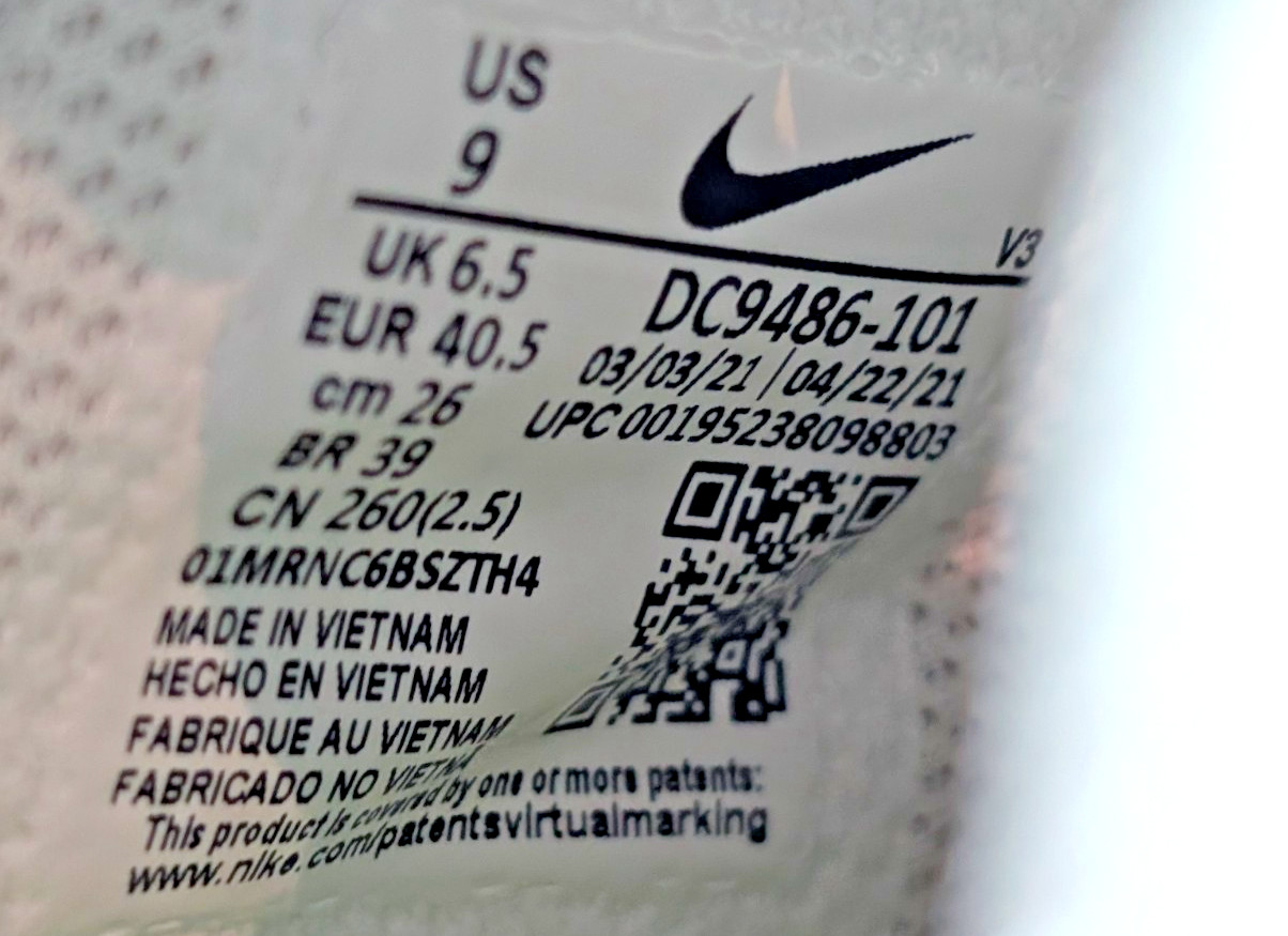 Nike Women’s Air Force 1 Low Next Nature DC9486-101 White Metallic Grey – Sz 9