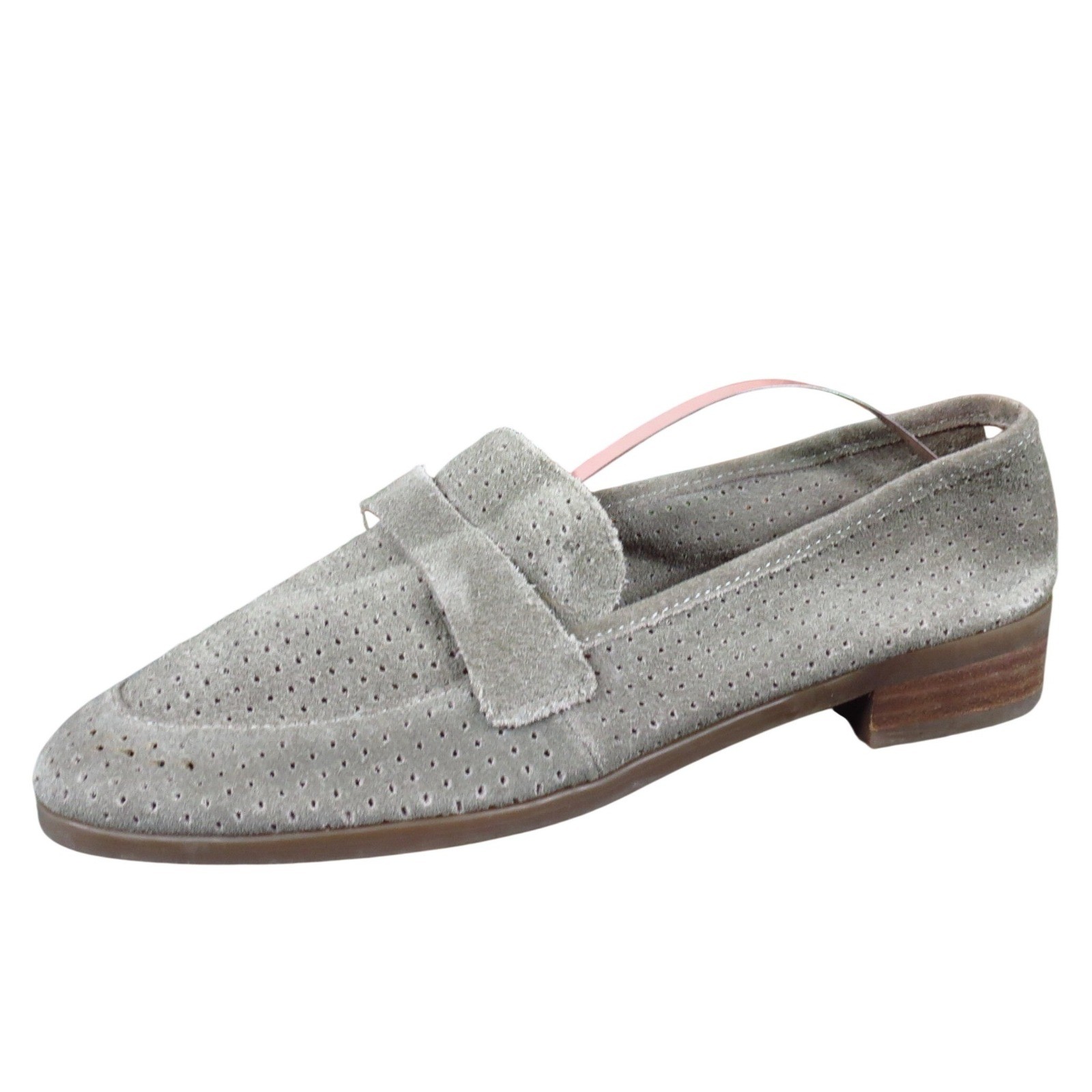 Lucky Brand Caviep Women Casual Loafer Size 8.5 Daily Wear Gray Suede Flats