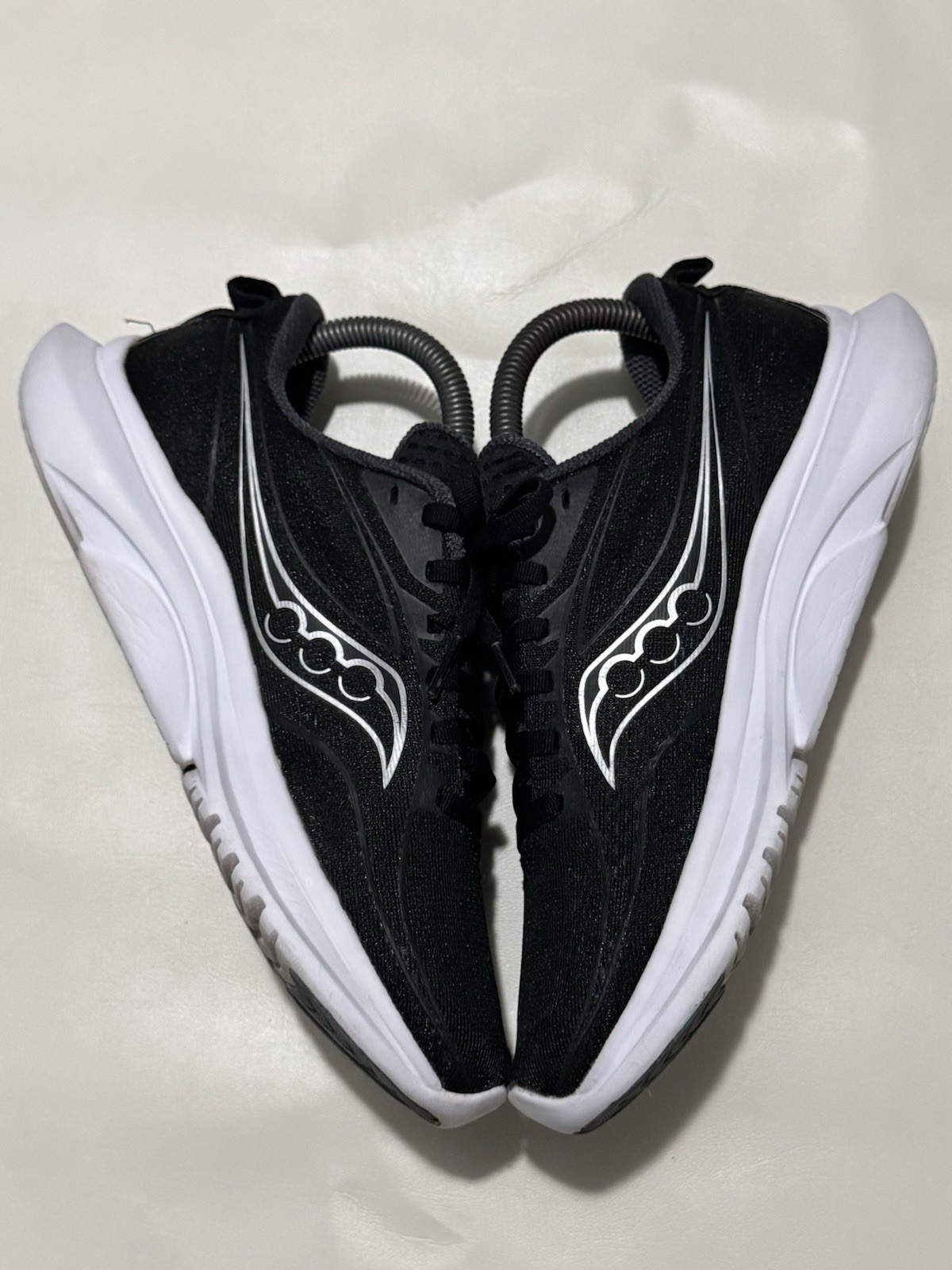 Saucony Kinvara 13 Black Silver Running Athletic No Box