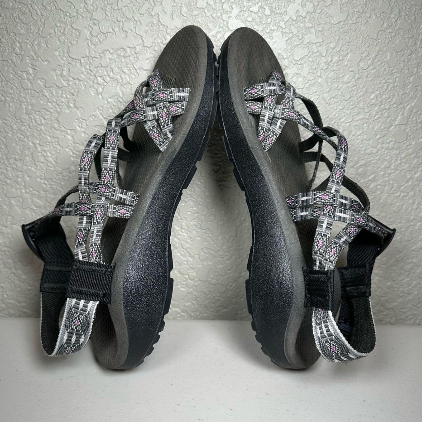 Chaco Womens 6 Z Cloud X2 Sport Sandals Black Adjustable Low Heel Wedge Buckle