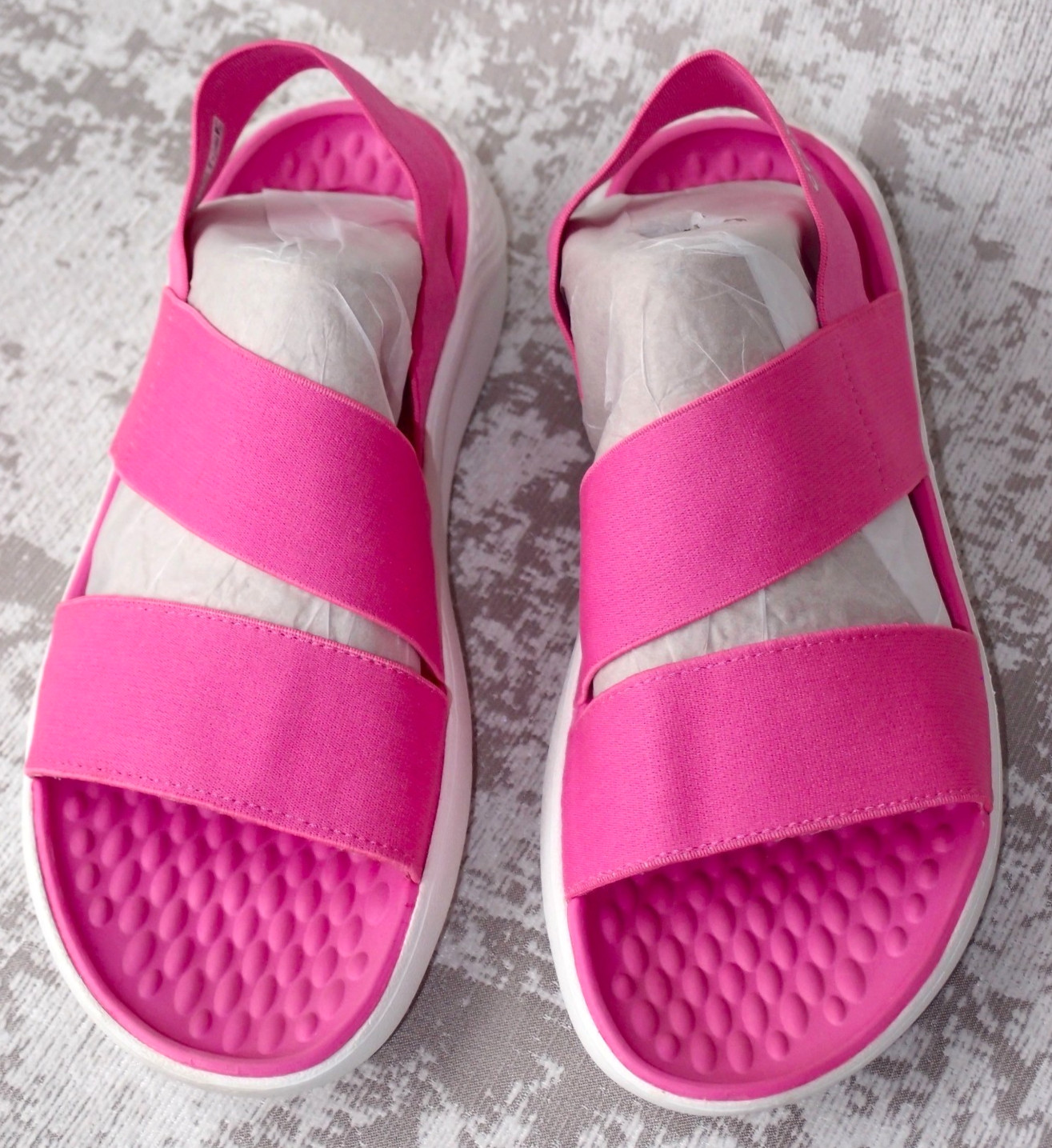 Crocs Literide Stretch Sandal ❤️RARE❤️Ltd Ed. ELECTRIC PINK❤️NWOT SIZE 8❤️