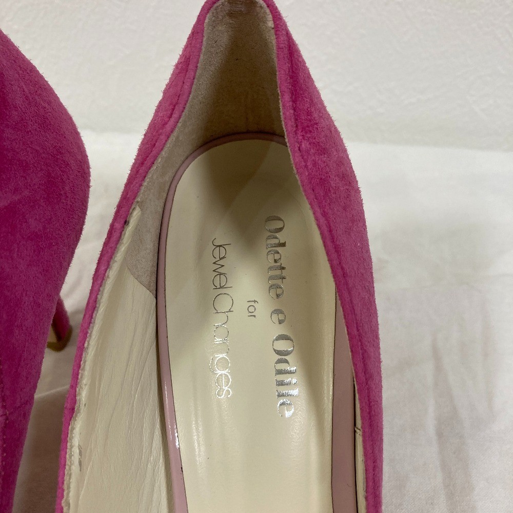 ODETTE E ODILE for Jewel Changes UNITED ARROWS Suede Pumps 9.1″» Pink Women USED