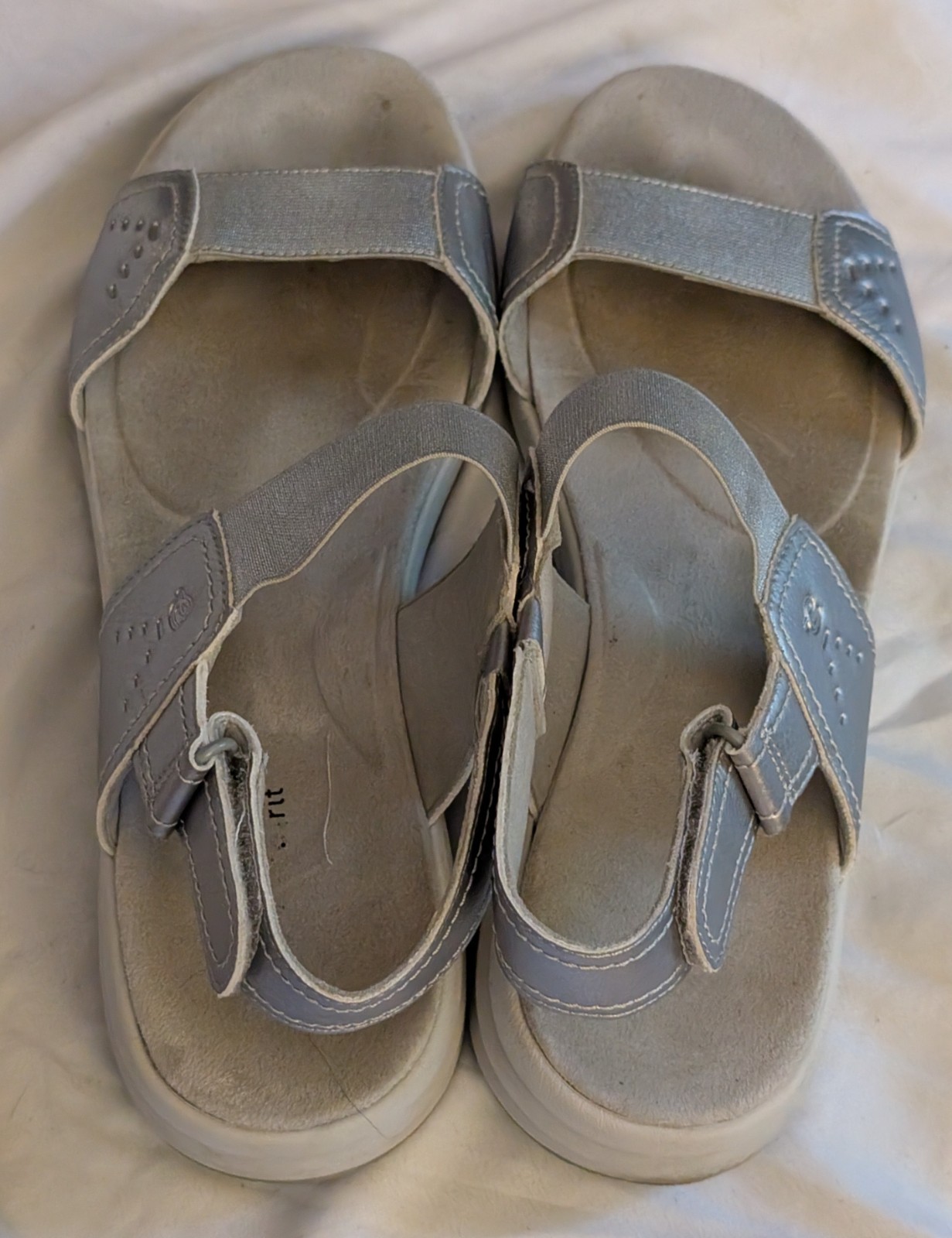 Easy Spirit Womens Darter 3 Metallic Ankle Strap Shoes 12 Medium (B,M)