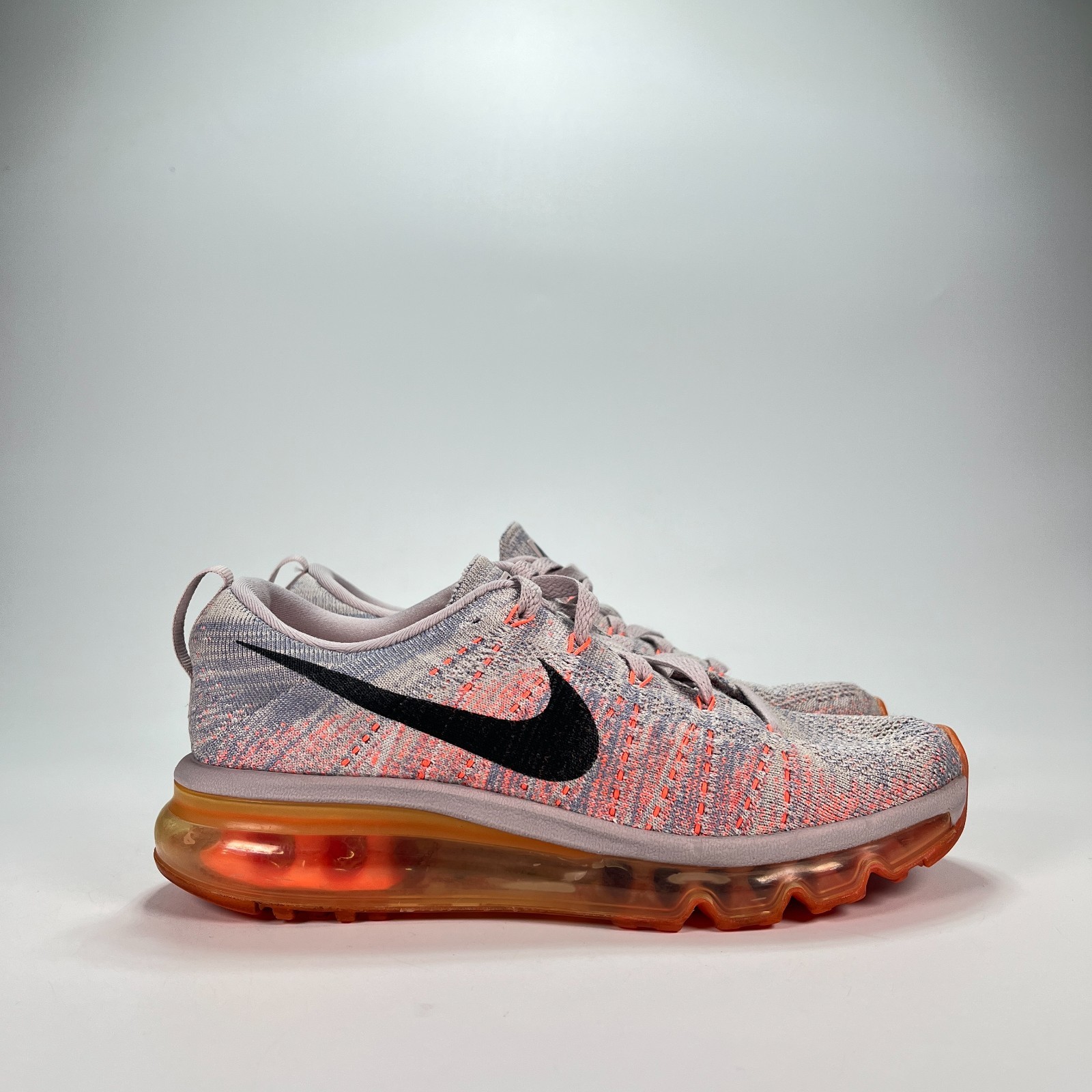 Nike Flyknit Air Max Hyper Orange Athletic Running Shoes 620659-508 Women’s Sz 6