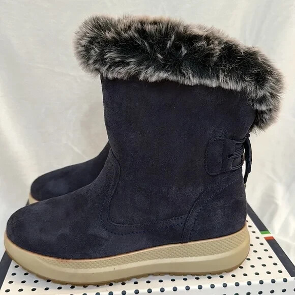 Flexus by Spring Step Waterproof Winter Boots – Navy (EU 37/6-6.5) a545852