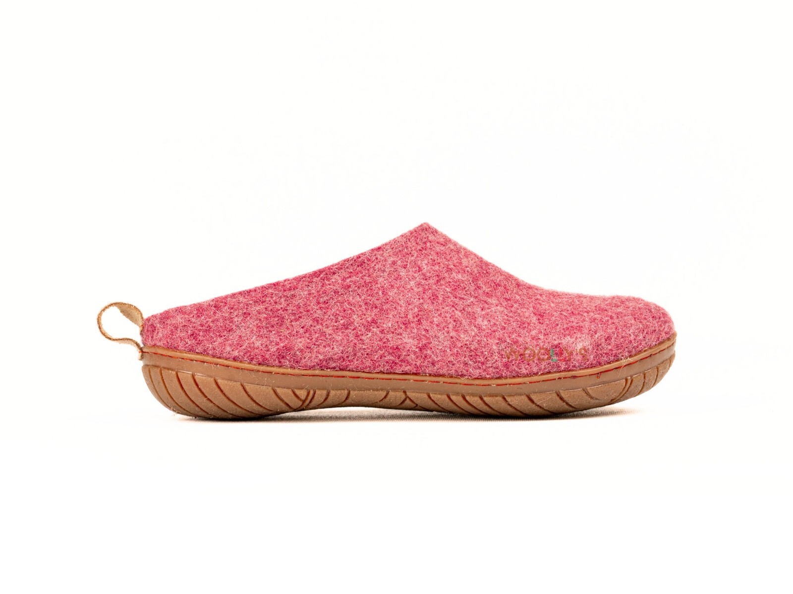 Cherry Pink Outdoor Open Heel Slippers with Rubber Sole – Comfortable & handmade