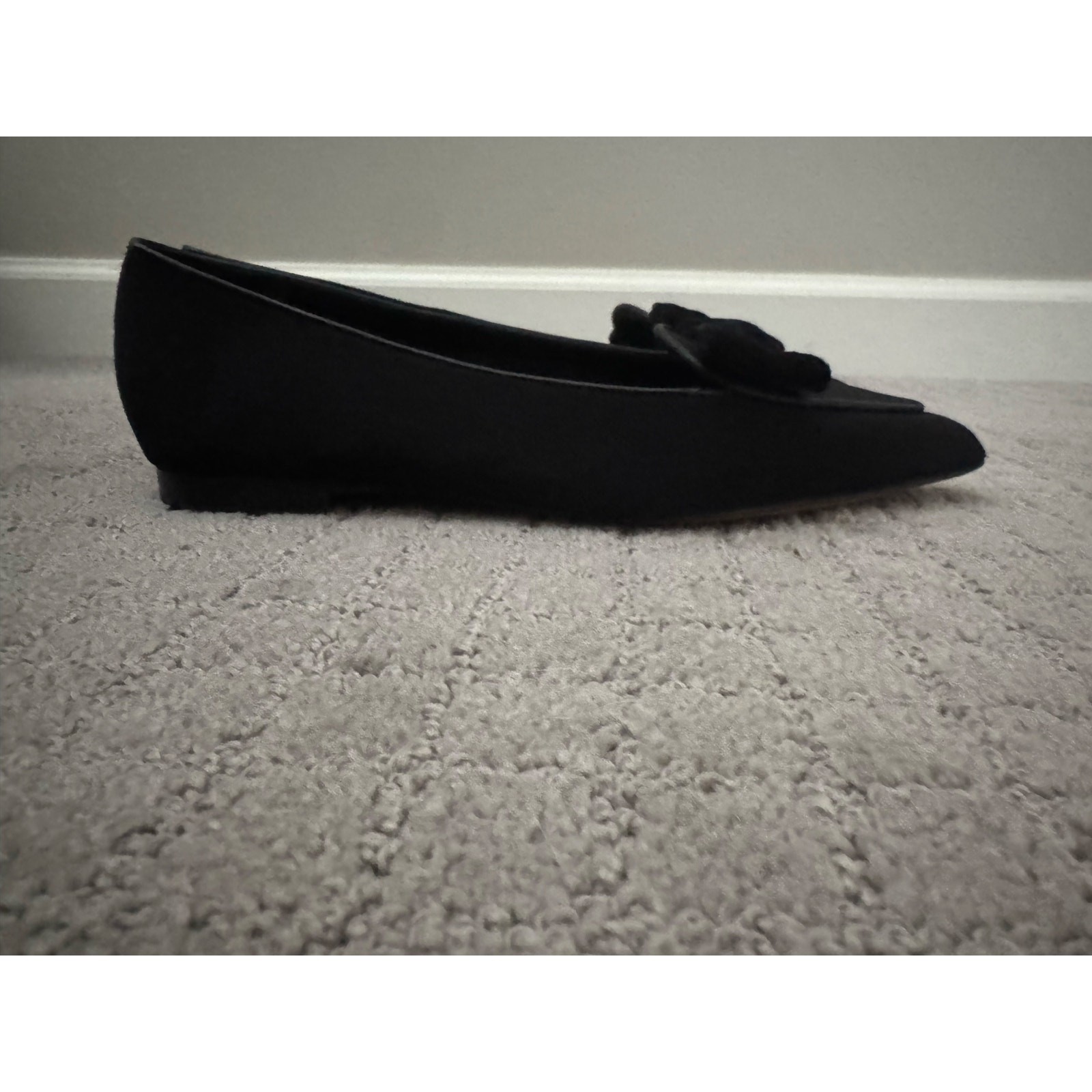 NWOB Ralph Lauren Velvet-Bow Grosgrain Loafer in Black SZ 6