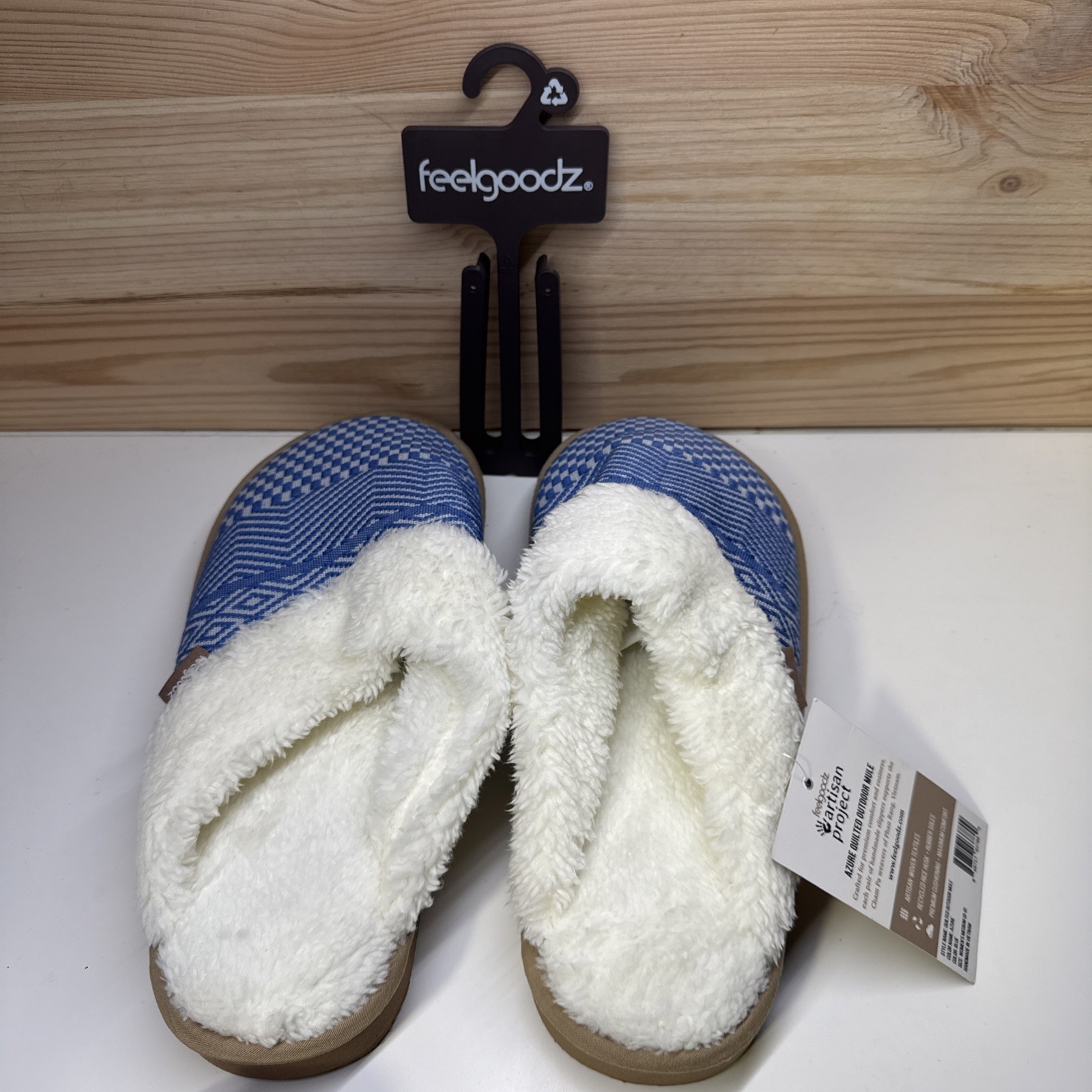Feelgoodz Womens Azure Quilted Mule Outdoor Slipper NWT (DS) FREE SHIPPING!!!!