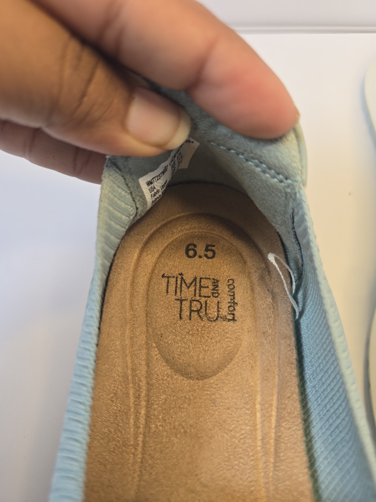 Time & Tru Women’s Blue Comfort Shoes Size 6.5