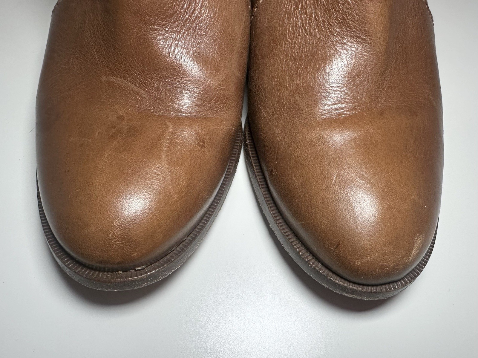 Madewell Women’s SIZE 8 The Janice Boots Ankle Booties Tan Leather