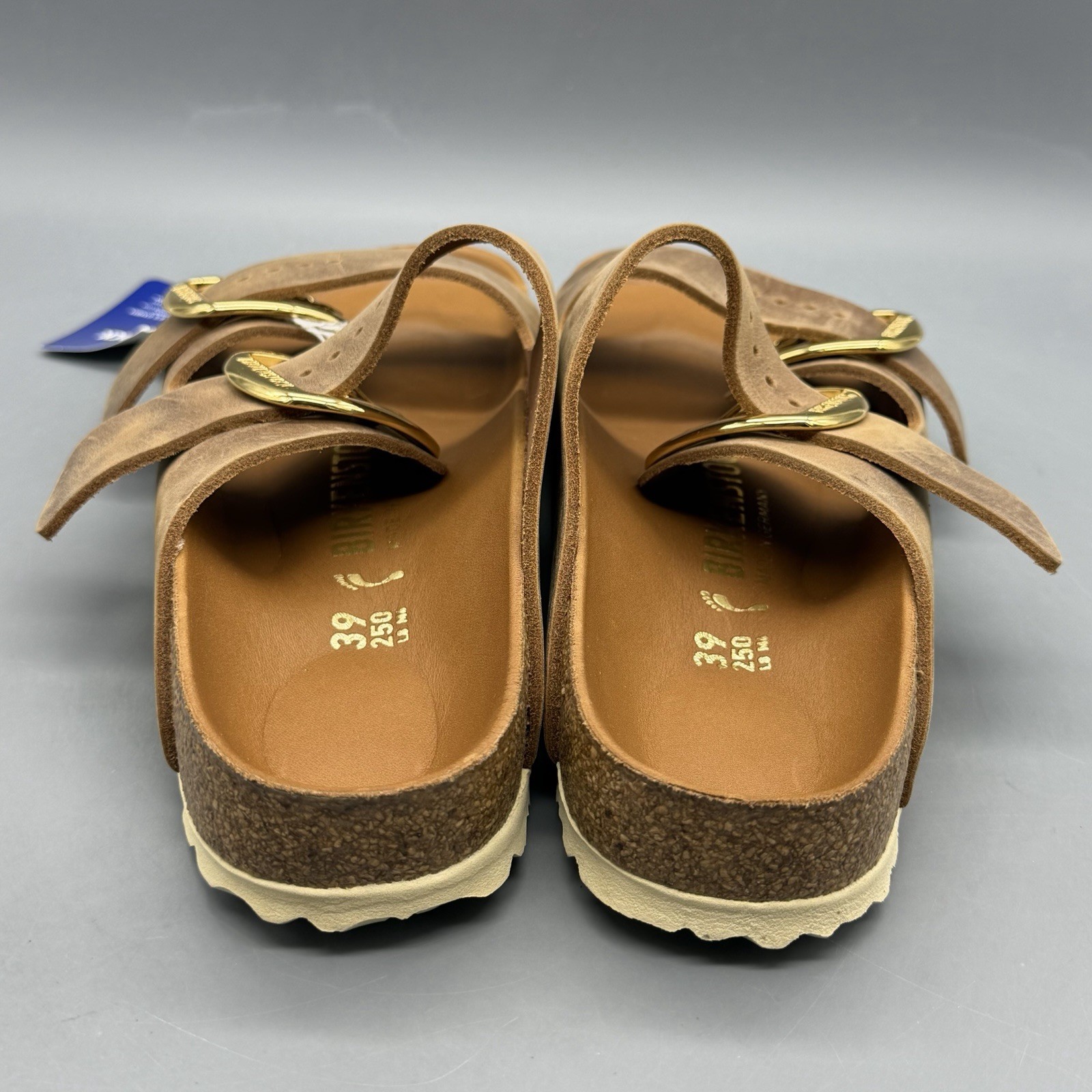 Birkenstock Arizona Big Buckle Women’s EU 39 US 8 Leather Sandal Cognac Narrow