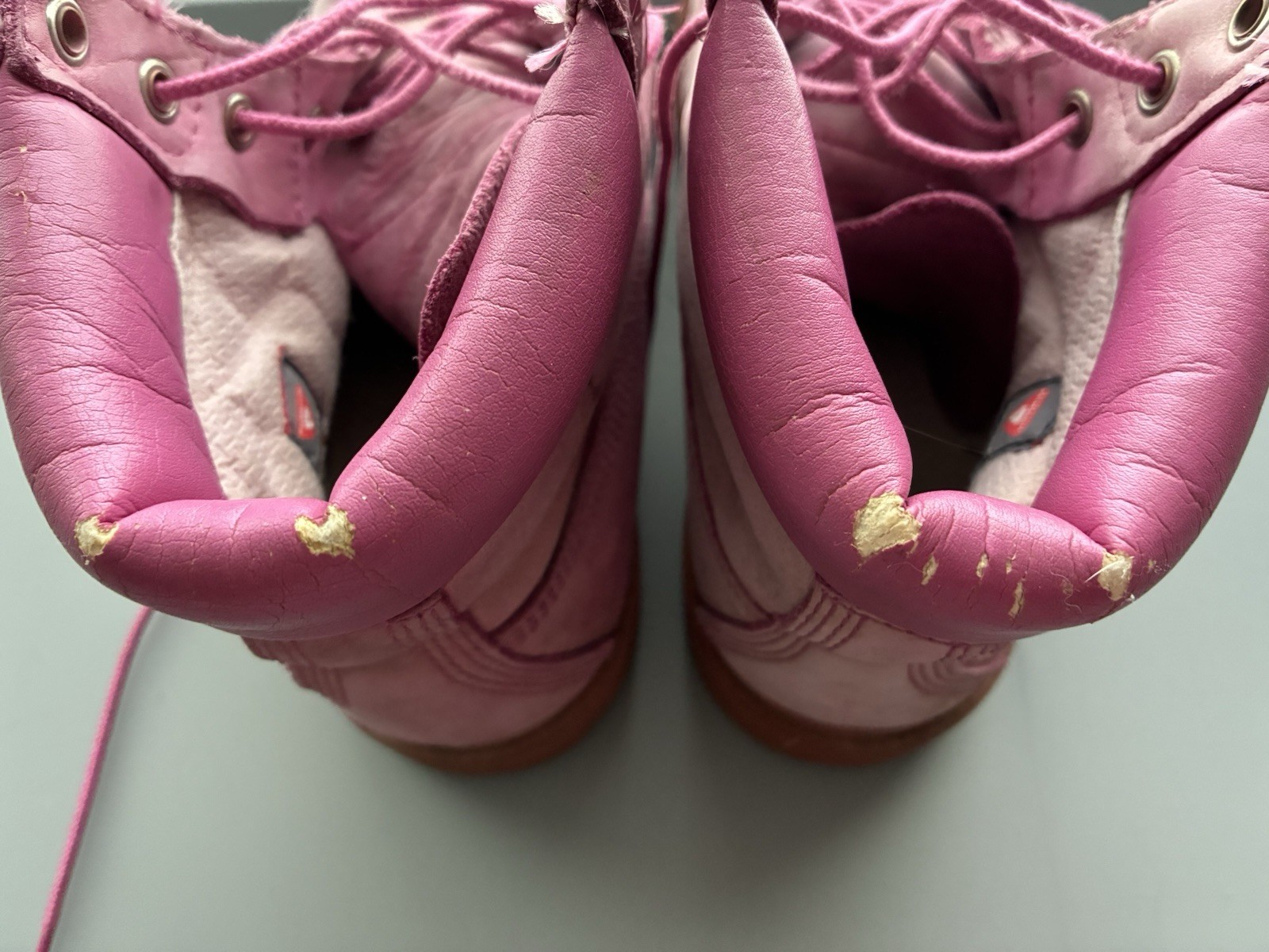 Fair Condition Pink Women’s Timberland Boot Company Work Boots Size 8