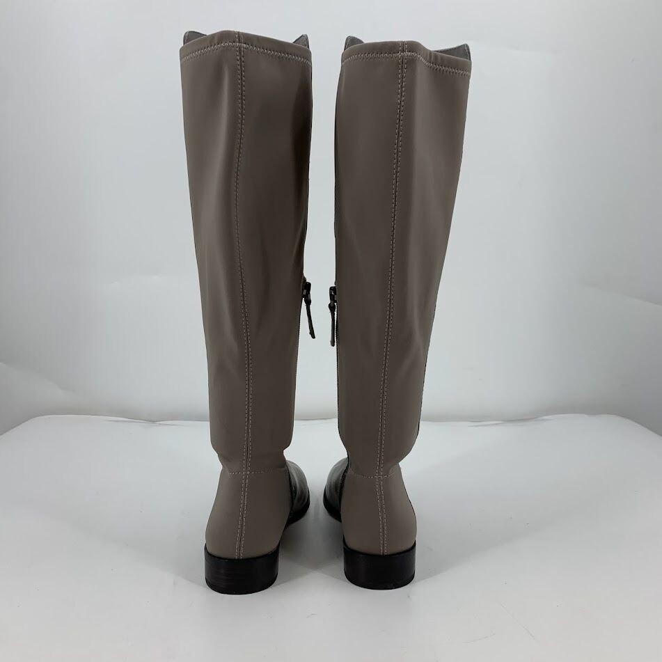 Louise et Cie Women’s Lo-Verdi-R Round Toe Low Heel Leather Knee High Boots SZ 6