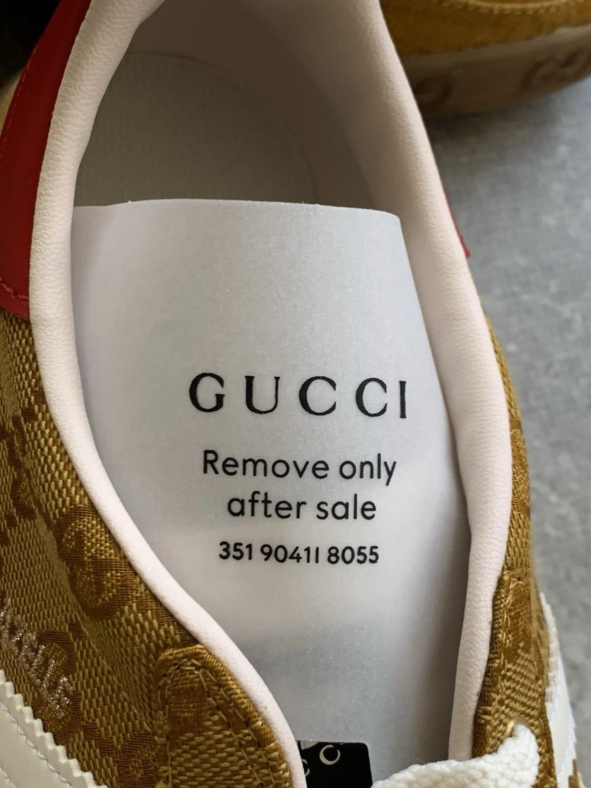 ADIDAS x GUCCI GAZELLE MONOGRAM WOMEN’S SHOES SIZE US 5 UK 3.5 EU 36