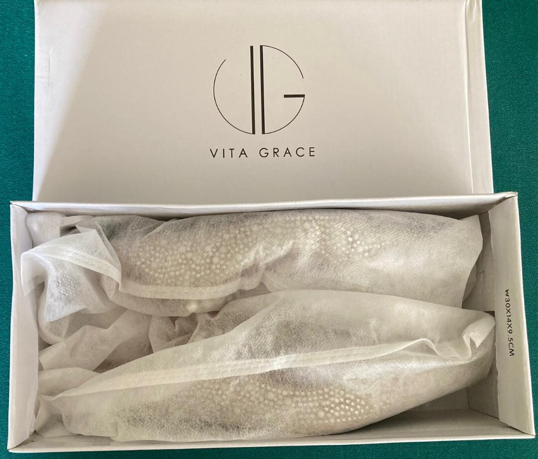 NEW~VITA GRACE~SHOES~IRINA PEARL STRAP~FAIRYTALE~EXQUISITELY STUNNING MULES~WOW