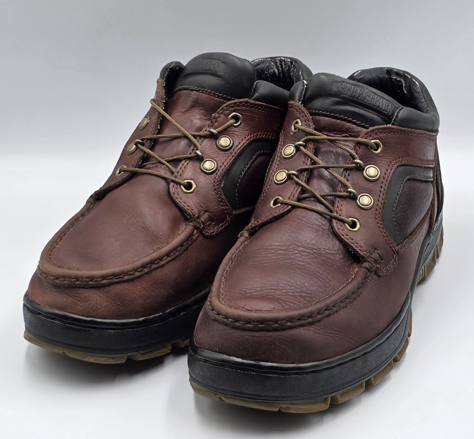 STREETCARS Women’s Leather Lace-Up Brown Ankle Boots Shoes Size 10.5
