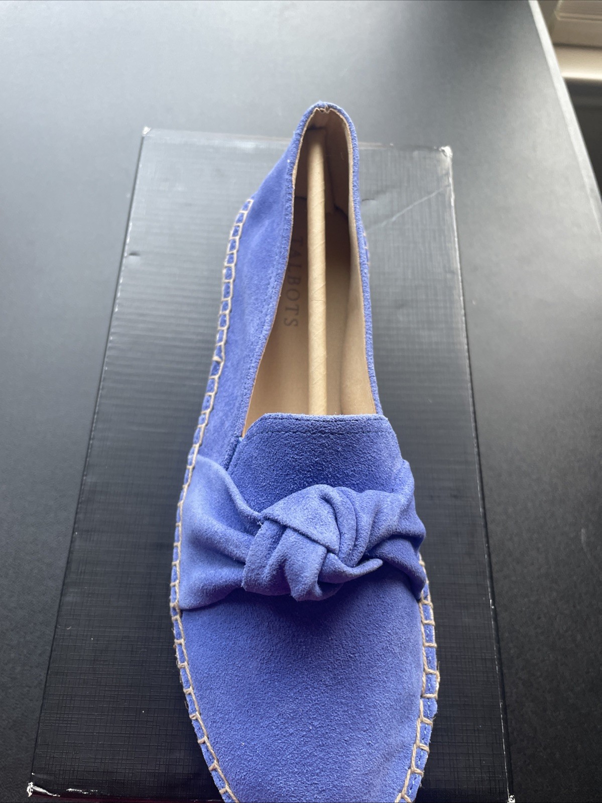 Talbots Biscayne Blue Suede Izzy Knot
