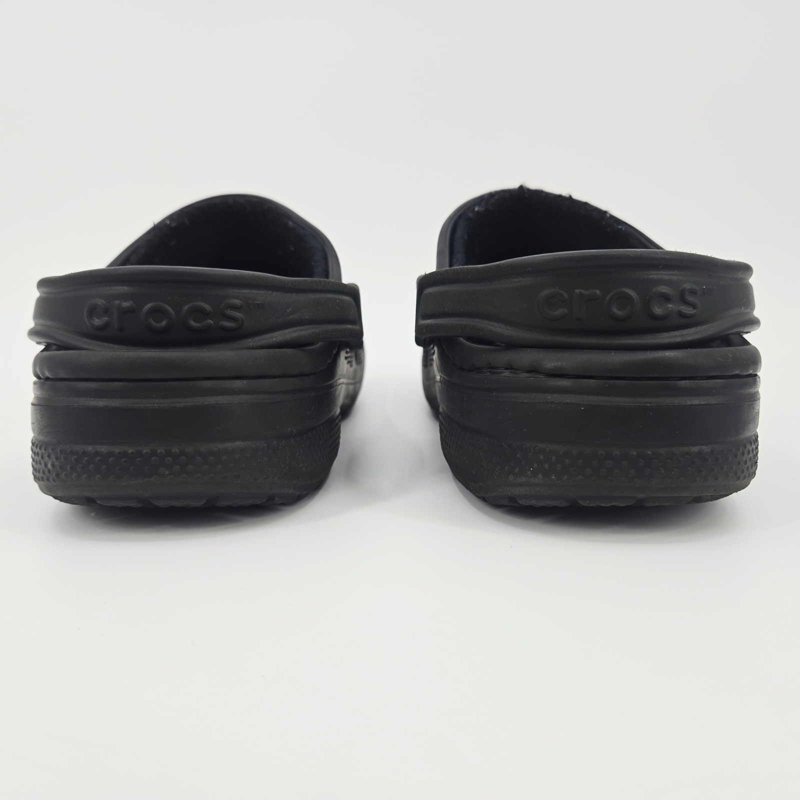 Crocs Baya Lined Clog Black Fleece Women 8 Men 6 Gorpcore Comfy Slippers Unisex