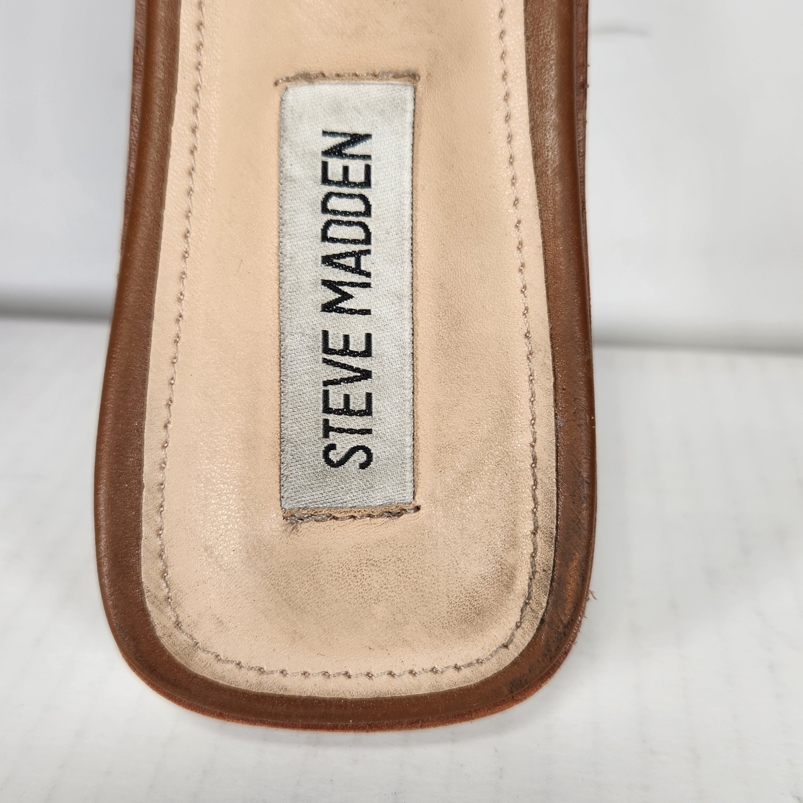 Size 9.5 – Steve Madden Hadyn – Cognac Leather (scnb)