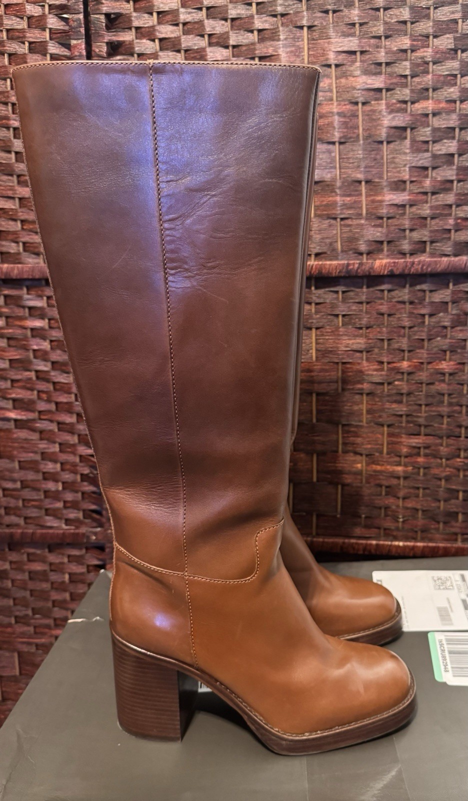 Vince Camuto Gibi Chocolate Platform Knee High Boots/Women’s Size 9