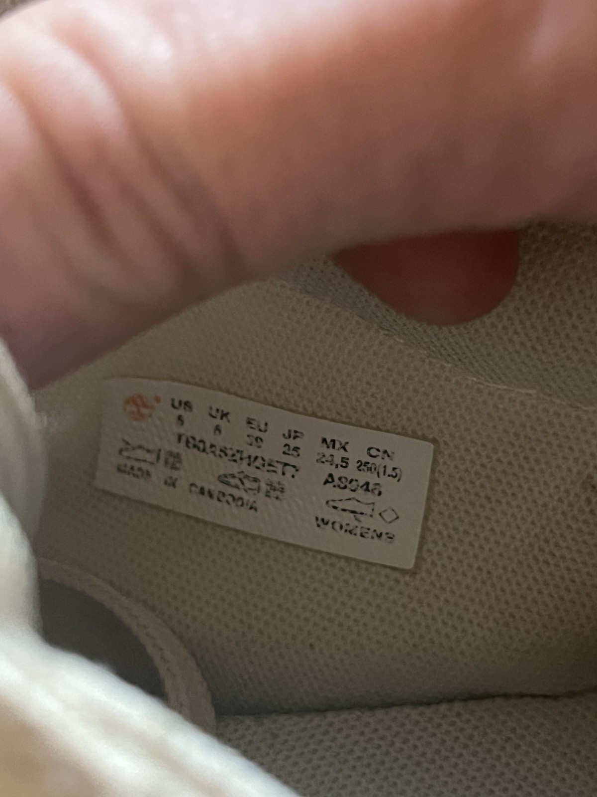 Timberland White Canvas Platform Sneakers Size 8